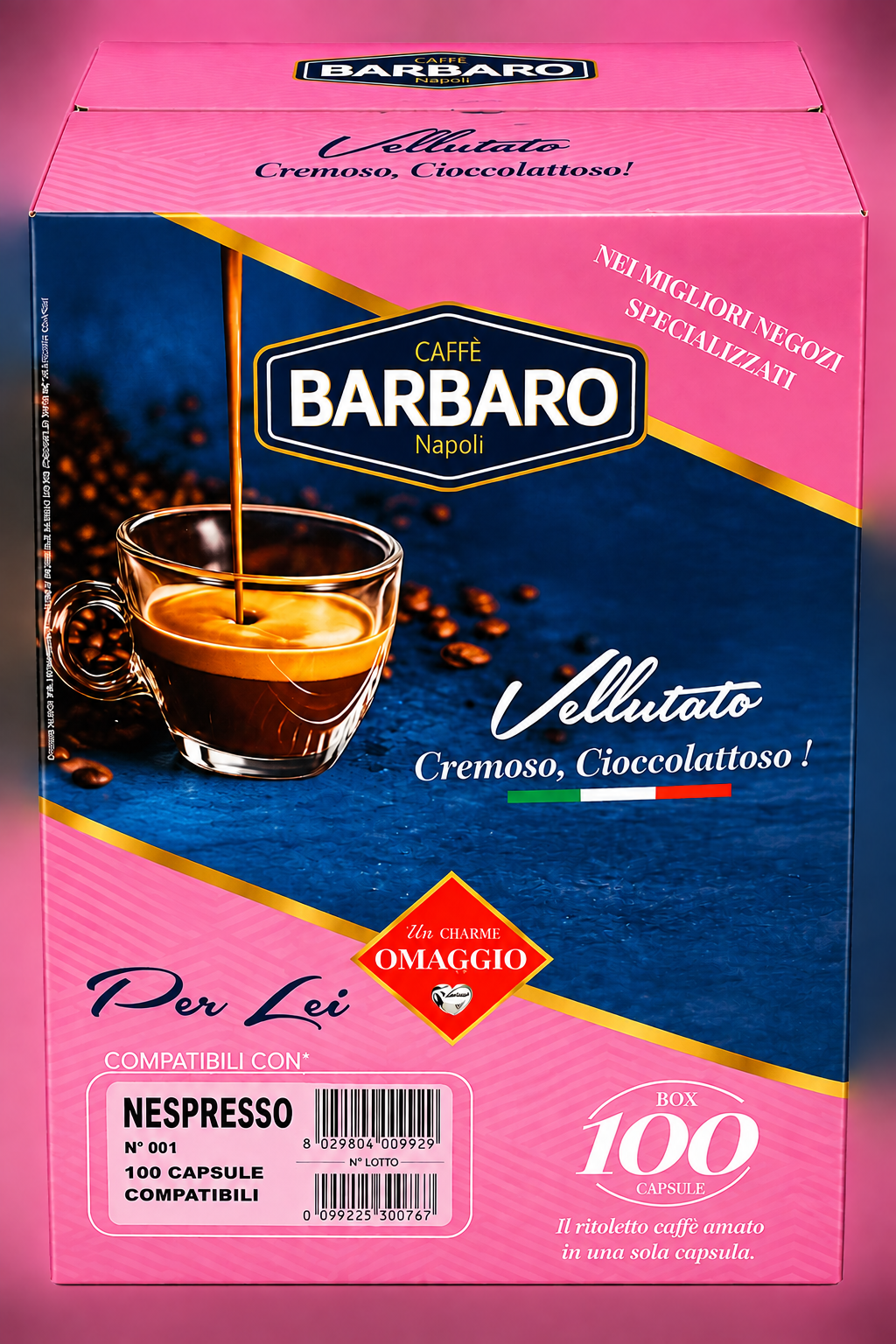 Caffè Barbaro Rosa Vellutato Nespresso® kompatibel* 100 Caffè Barbaro Rosa Vellutato Nespresso® kompatibel* 100